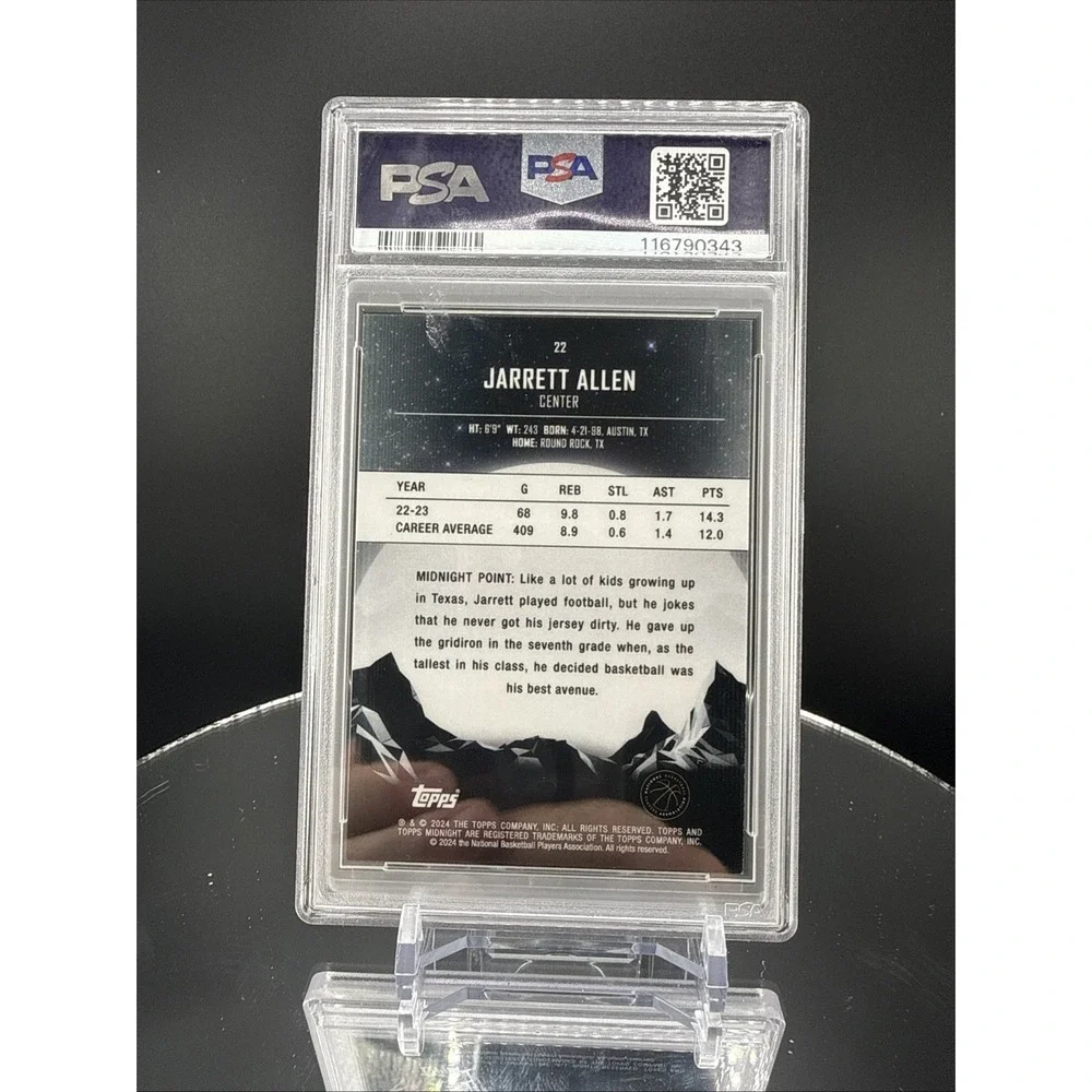 2023-24 Topps Midnight - Jarrett‎ Allen NBA Basketball CAVS PSA 8